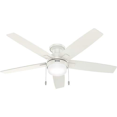 Hunter Anisten 52" Ceiling Fan with LED Light, Black