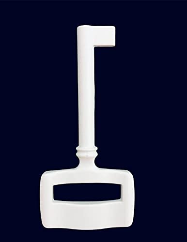 Chiave In Zama Per Serratura Universale Giusti Linea Decor Modello 7201 - Verniciata Bianca