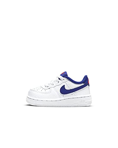 Air Force 1 Toddler - White, Deep Royal Blue, University Red by Nike