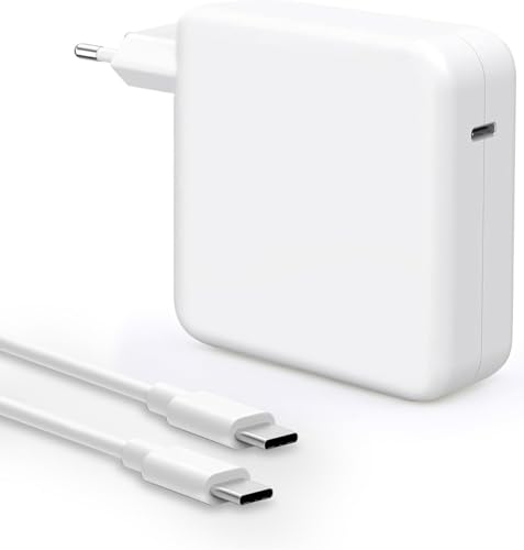 SiKER Cargador 100W USB C Adaptador Compatible con MacBook Pro/Air, Google Pixelbook, DELL XPS, ThinkPad, Chromebook, iPad Pro, 1.8m Cable USB C