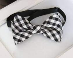 Image of Tuxedo Neck bow tie for Infants,Kids,Toddlers, Boys,Men - Hand sewn & Handcrafted