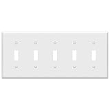 ENERLITES - Placa de pared para interruptor de luz de palanca, blanco