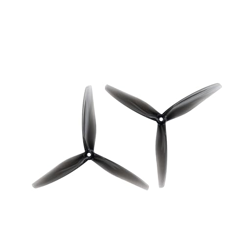 Hélice drone 7050-3 longue portée FPV lot de 12 hélices tripales gris foncé