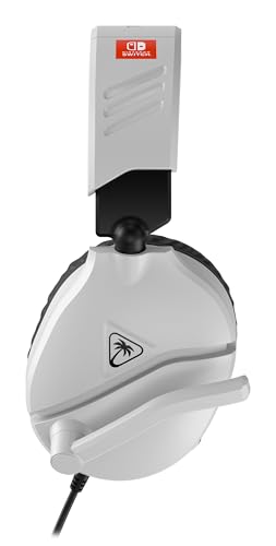 Image of Turtle Beach Recon 70 Wired Gaming Headset - Licensed for Nintendo Switch 2, Nintendo Switch /Lite /OLED, Flip-to-Mute Mic, Adjustable, Lightweight headphones, On-Ear Controls, 40mm Drivers, Black /White