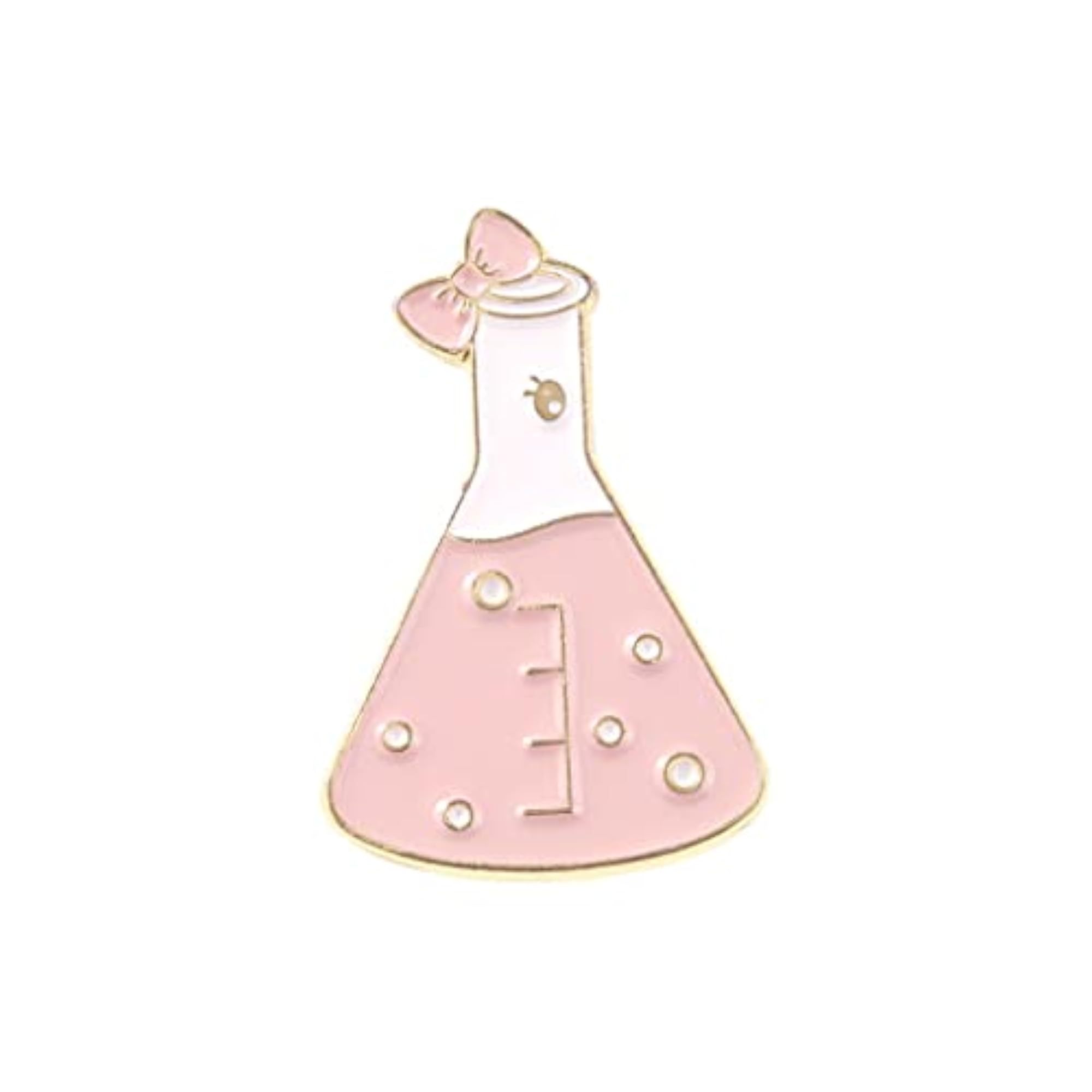 5X Science Chemical Beaker Enamel Brooches, Fun Accessories