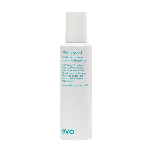 Evo Whip It Good Moisture Mousse - Moisture Rich, Lightweight Hair Mousse, Hydrate, Soften, Add Shine to Dry Hair - 200ml