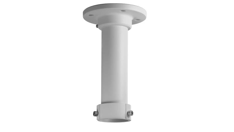 DS-1661ZJ Indoor/Outdoor Pendant Mounting Bracket for Hikvision System, Weather Proof, Aluminum Alloy & Steel, White