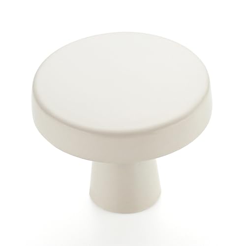 Ravinte 30 Pack Drawer Pulls 1-1/4 Inch Kitchen Cabinet Knobs White Solid Round Dresser Knobs Simple Cabinet Hardware for Cupboard Drawer Handles