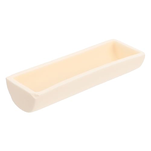 HOMOCONO Experimental Combustion Boat Tube Furnace Lead Labs Burning Boat Log Crucible Melting Cup Slots Experiment Alumina Crucible Labs Alumina Crucible Corundum Ark Aluminum Oxide White