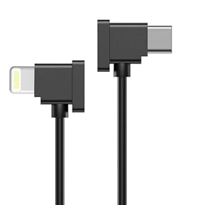 DUXIAOSHA Remote Controller USB C to USB C Cable for Dji Mini 2/Pocket 2/Royal Air 2 Drone- Type C to Type C Remote Controller Cable for Drone to Phone (Type C TO IP)