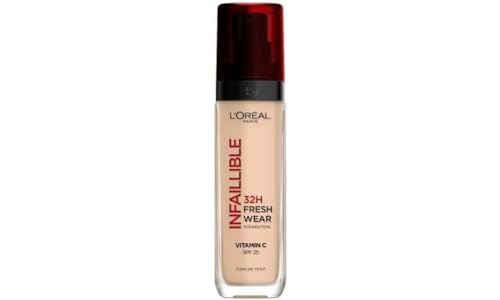 L'Oréal Paris Liquid Foundation, Hydrating Full Coverage, Lasting Wear, Lightweight, Transfer-Proof & Water-Proof