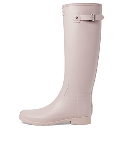 Hunter Original Refined Rain Boots For Women - Woven Nylon Lining, Cushioned Footbed, And Waterproof Shell Azalea Pink 8 M #TOP14