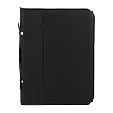 Organisation Professionnelle Complète--- Ce portfolio en similicuir comprend 10 pochettes transparentes, un bloc-notes de 30 feuilles, une calculatrice solaire et une pochette pour tablette. Design multifonctionnel parfait pour les professionnels, étudiants et toute personne ayant besoin de garder ses documents organisés et accessibles lors de réunions, conférences ou déplacements.