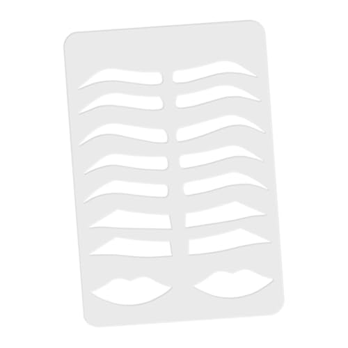 BIUDECO Plantilla de Cejas Moldeadora de Acrílico Duradera para Práctica y Diseño con Formas Variadas para Maquillaje Simétrico Diario Herramienta Esencial para Mujeres