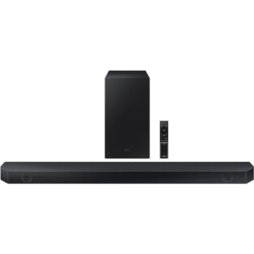 Image of Samsung HW-Q600C 3.1.2ch Soundbar & Subwoofer with Dolby Bundle with Movies Streaming + Deco Gear 2X 4K HDMI 2.0 Cable w /Copper Conductors & CPS Exclusive 26 Month Protection Pack (BEACH-CPS-26500)