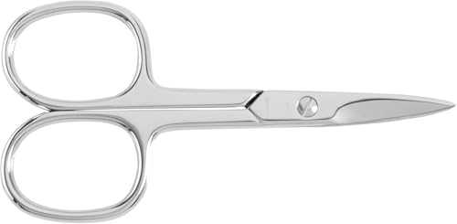 SCHWERTKRONE® Nagelschere [MADE IN GERMANY] - Hochwertige Fingernagelschere mit Nagelscheren Etui - Nail Scissors - Maniküre Schere Gebogen - Nagelhautschere extra Fein & Scharf