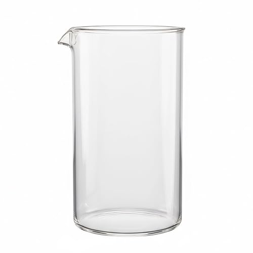 bonVIVO French Press Ersatzglas 1L für Kaffeebereiter - Ersatz Glaskanne für Kaffeepresse Kaffeezubereiter, Cold Brew Coffee Maker, Teebereiter - Weihnachtsgeschenke für...