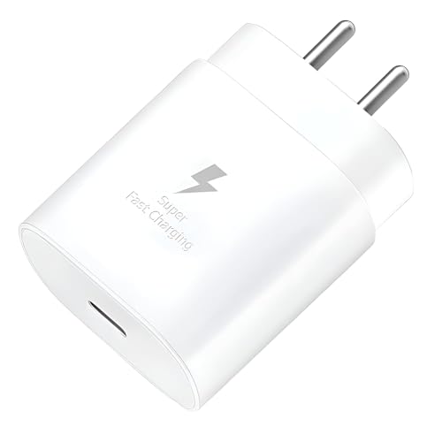 Image of 25W USB Type C Super-Fast PD Charger Adapter for Samsung Galaxy S24 S23 A14 M14 F14 F54 M53 F23 M33 A34 A54 S22 S21 M54 F62 A13 M23 S23 Ultra 5G Cellular Phones Travel Quick Adaptor P