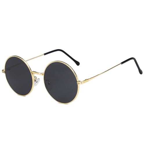 Fashion Round Women Sunglasses Retro Metal Frame Clear Ocean Lens Eyewear Men Gradient Punk Sun Glasses Shades UV400