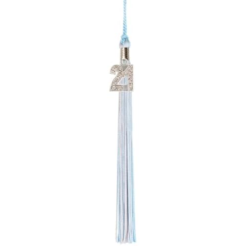 Class Act Graduation Graduation Tassel - Bling Charm - 2 Color, 2021, Light Blue/Silver Cover