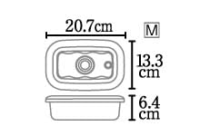 Amazon.co.jp: アサヒ軽金属 真空フレッシュボックス(Mサイズ) 2個 ＋