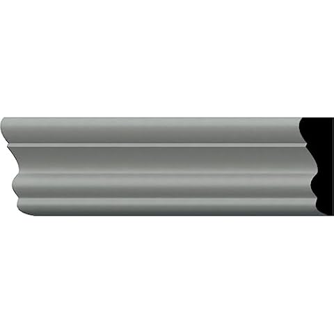 Ekena Millwork PML02X00OX-CASE-4 Oxford (4-Pack) Panel Moulding, 2"H x 5/8"P x 94 1/2"L, Primed Cover