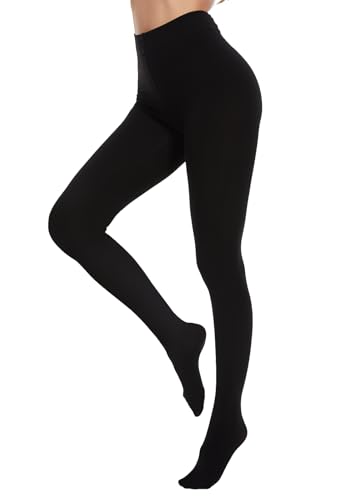 BATHRINS Womens Winter Warm Fleece Lined Tights Opaque Fashion Thermal Tights Thick Leggings