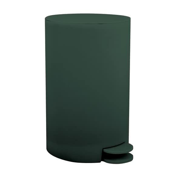 MSV - Poubelle à cosmétiques Modèle Osaki - 3 litres - Couvercle - Poubelle à Pédale pour Toilettes Salles de Bain - Compact - Petit Espace - avec...