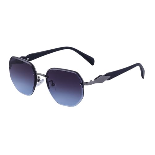 Lunettes de soleil carrées sans cadre MUTYNE pour homme et femme