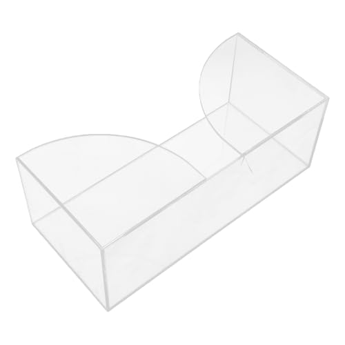 Angoily Soporte Acrílico para Servilletas de Mesa Transparente Dispensador de Toallas de Papel Apertura en V para Encimera Organizador Multiusos para Cocina y Baño Bandeja para