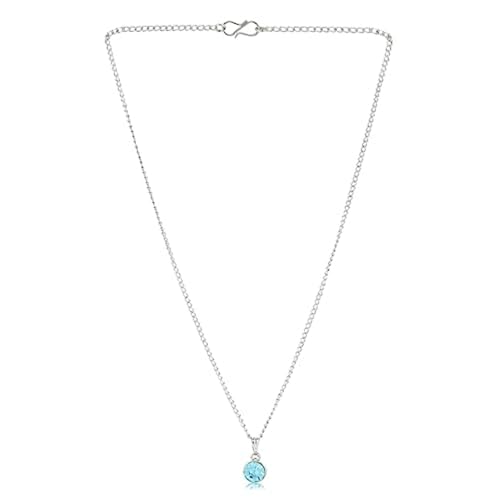 Image of Estele Solitaire Stones Charm Pendants /Necklaces for Girls & Women's
