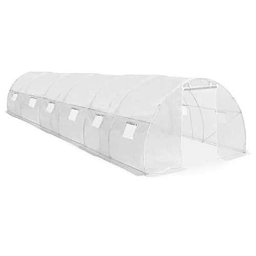 Homiuse Green House 354X118 In Greenhouses For Outdoors Green Houses For Outside Heavy Duty Mini Greenhouse Kit Walk In Greenhouse Portable Greenhouse Plant Protectors From Animals White #TOP1