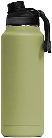Miniatura 3 de ORCA Hydra - Botella de agua aislada de acero inoxidable 188 de 34 onzas, botella deportiva con tapa de rosca, recubrimiento en polvo, con agarre de