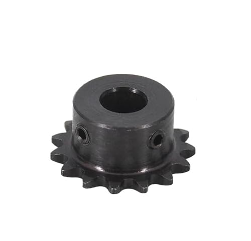Bevel Gear Pinion Hardware Mechanical 1pcs 04C Chain Gear Steel 11T/12T/13T/15T/16T/17T/20T Teeth Industrial Sprocket Wheel with Top Wire Bore 8mm(16 Teeth)