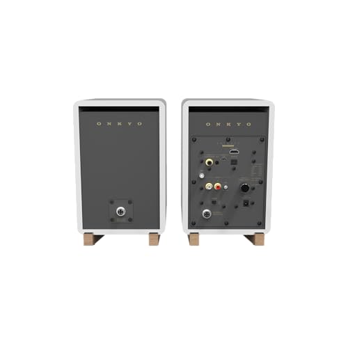 Image of Onkyo Creator Series GX-30ARC Powered Speakers, White - 4 inch woofer, USB /C, line /Phono, Optical Ports and Bluetooth 5.3 Audio connectivity