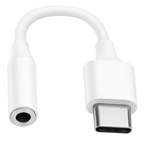 Cabo Adaptador P2 para USB Tipo C Conversor de Áudio Digital 3.5mm para Tipo-C Compatível com Fones de Ouvido com Microfone, Headset Estéreo, Celulares Android ios Porta USB-C
