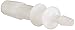Eldon James C4-2HDPE Natural High Density Polyethylene Reduction Coupler, 1/4" Hose Barb to 1/8" Hose Barb (Pack of 10)