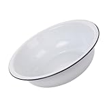 Design vintage classique : avec un look démodé , ce bassin en émail ajoute une touche de charme rétro à n'importe quel décor de cuisine, céréales, bassin en émail vintage
