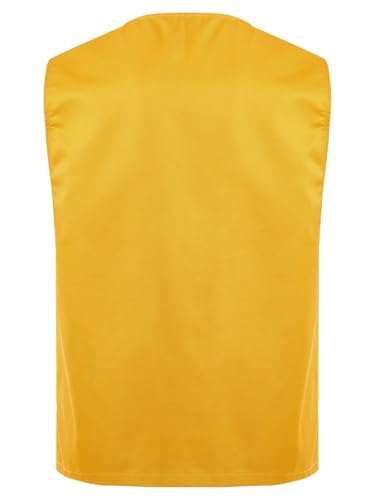 Kid Girls Boys Button Volunteer Vest V Neck Volunteers Activity Waistcoat Uniform with Pockets2