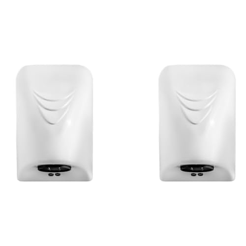 Uikdjgu 2X 600W Secador de Manos AutomáTico Calentador EléCtrico Secador de Manos de Viento MáQuina Secador de Manos de BañO de Hotel Equipo DoméStico Enchufe de la UE