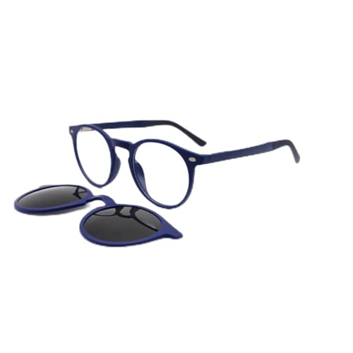 Lunettes de soleil polarisées TR90 et clip magnétique anti-lumière bleue