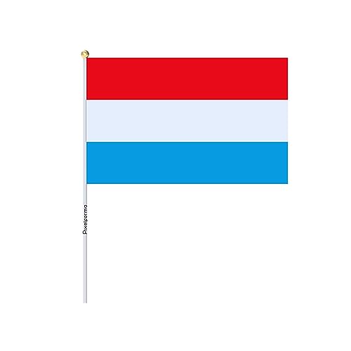Drapeau Luxembourg de qualité supérieure en lot de 100 pièces 14x21cm