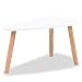 vidaXL Madera de Pino Maciza 2X Mesas de Centro Blanco Mesita Mesilla...