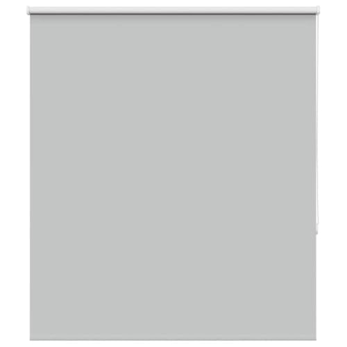 Runheo Estor opaco gris claro, 140 x 150 cm, con 100 % poliéster, ancho de la tela de 136,6 cm, riel de aluminio, fijación Klemmfix sin agujeros para ventanas, opaco, protección solar