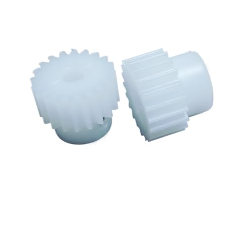 Cylindrical Drive 2pcs Plastic Spur Gear 0.5 Module 44 Teeth Gear with Step 23mm Diameter 5mm Teeth Thickness 0.5M 44T Straight Teeth Gear Rack Machinery(8mm bore)
