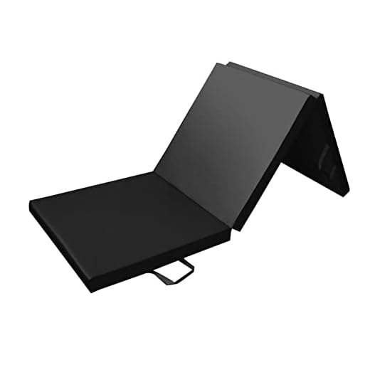 Prime Selection Products Colchoneta de Espuma 180cm, Triple Plegable, para Gimnasia, Fitness, Yoga, aeróbics y Ejercicio para casa e Interiores; Largo: 180cm, Ancho: 60cm, Grueso: 5cm (Negro)