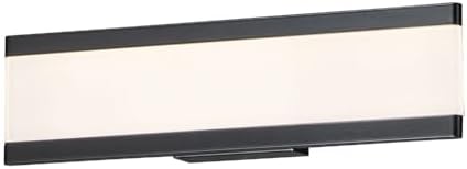 Maxim Visor 2 Light Bath Vanity 18 Inches by 4.75 inches high with Black Finish