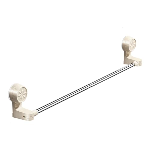 WJnflQN Toallero de ventosa para ducha, barra de toalla extensible ajustable con ventosa - Soporte de acero inoxidable para inquilinos apartamento hotel casa bañera barco