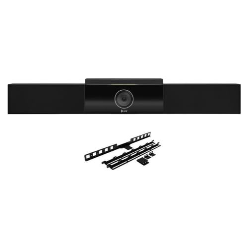Poly Studio 4K UHD   Cámara de videoconferencia USB todo en uno con soporte para pantalla VESA, matriz de micrófonos de seis elementos, altavoces estéreo, DirectorAI, marco de altavoces, certificado