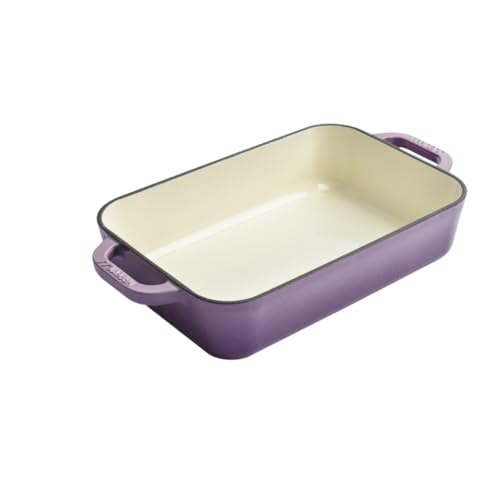 XPPX くっつかない 大きめ 大皿 パン皿 青色 スクエア 青色 電子レンジ 食洗機 オーブン対応 サラダ皿 両耳ホーロー鍋 耐熱皿 一人用 家族用パスタ皿 多機能皿 家庭用両耳鍋 一人用ホーロー鍋 両耳焼飯器 オーブン焼 洋食器 ロースト肉 焼き魚 ス